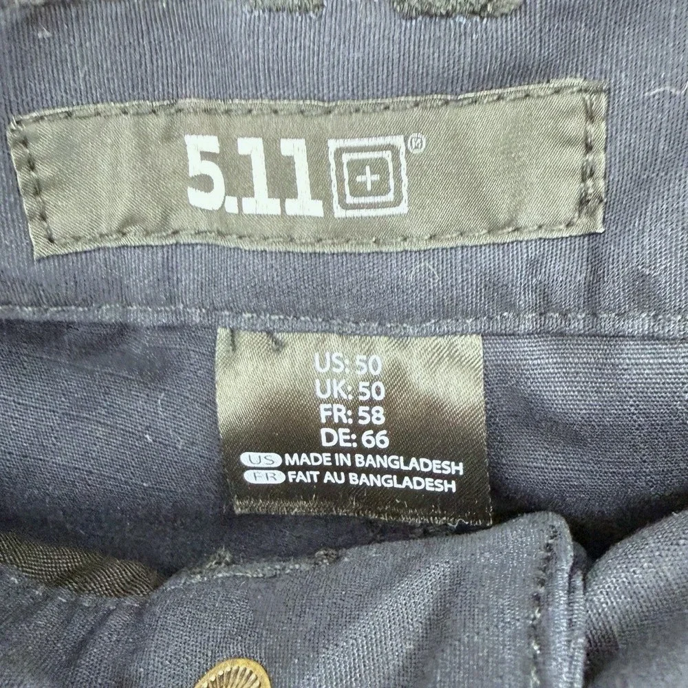 5.11 Tactical Mens Size 50 Taclite Pro Cargo Pants Unhemmed Blue Ripstop NEW